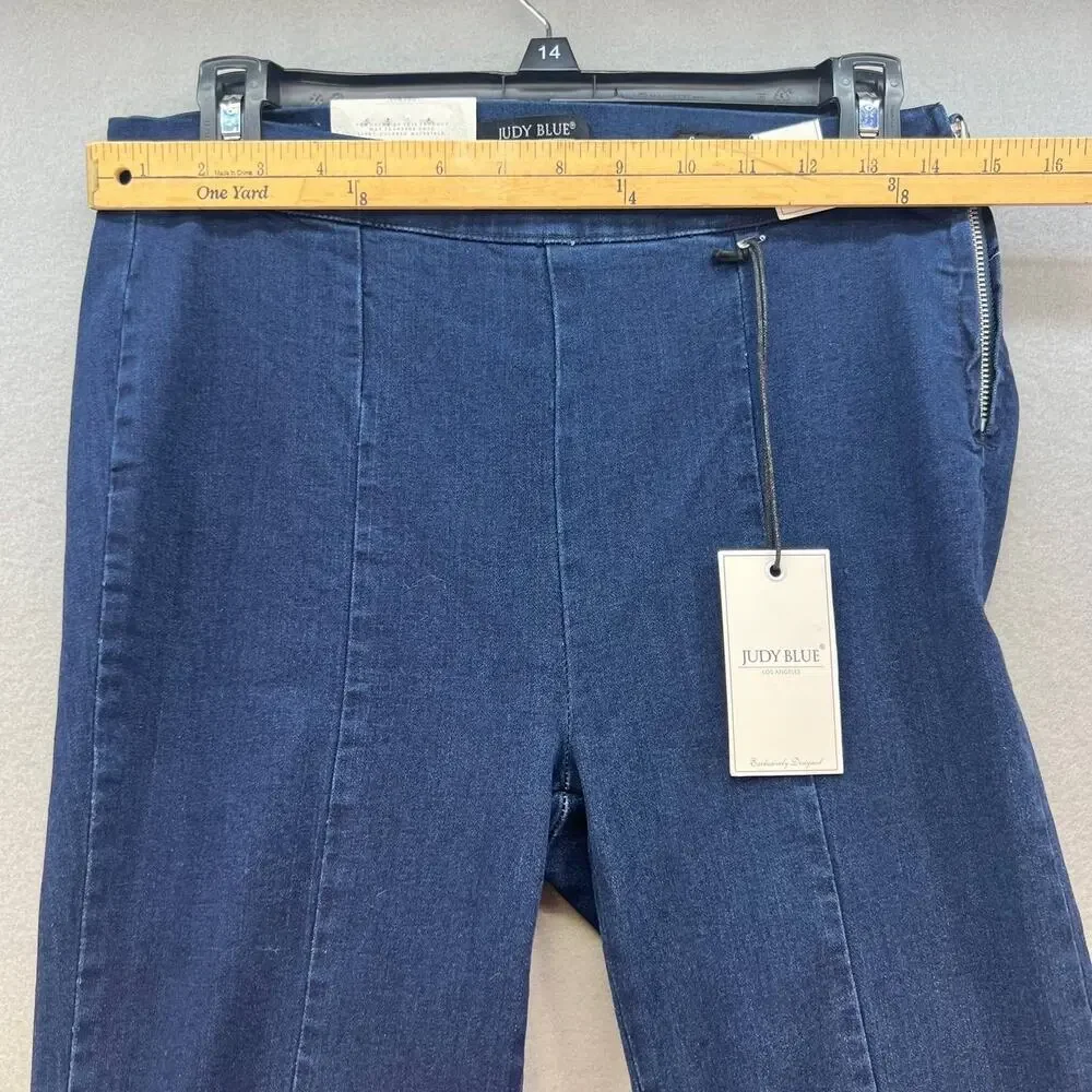 NWT Judy Blue Women's Super Flare Jeans Size 9/29 High Low Flare Side Zippers - Picture 2 of 16